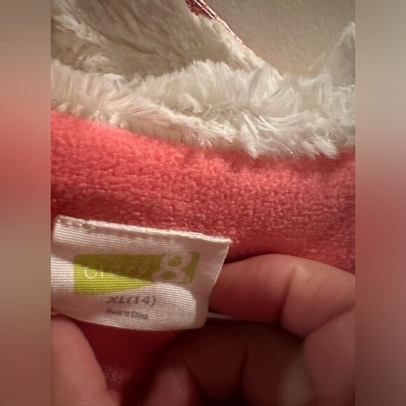 Crazy 8 Rose Gold Hooded Girl Puffer Vest Size XL/14 - Picture 12 of 12